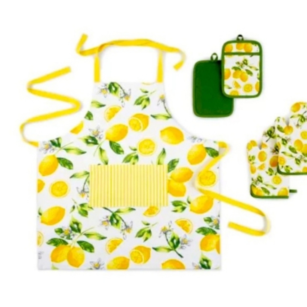 Martha Stewart 5-Piece Kitchen Set with Apron